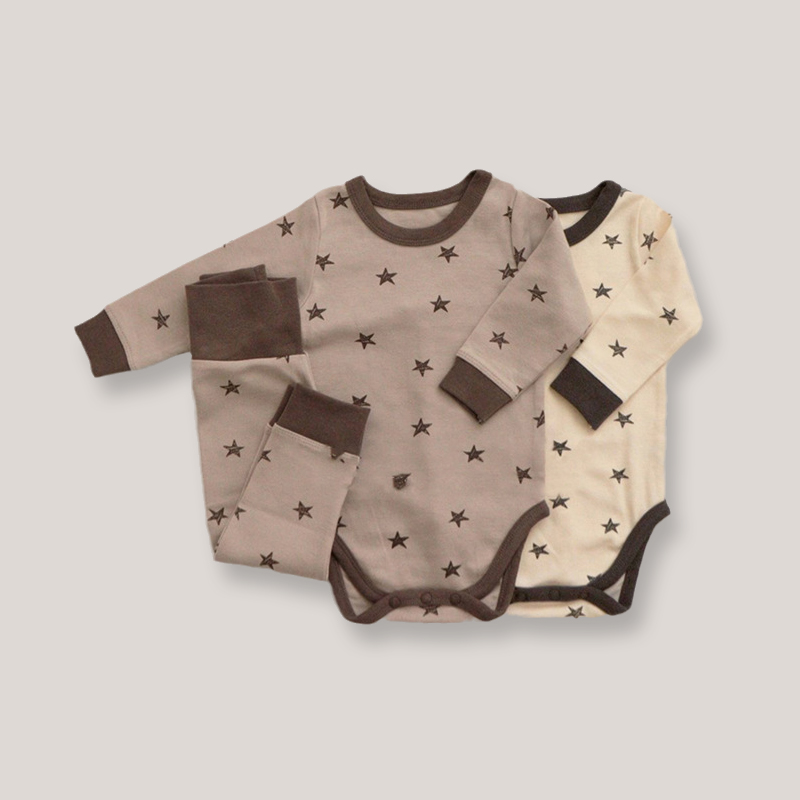 欧美ins简约星星包屁衣裤子套装