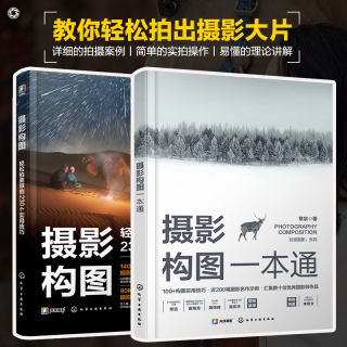 2册 摄影构图一本通+摄影构图 轻松拍美照的230个实用技巧 零基础新手小白入门初学者摄影构图技法实战技巧工具书籍 摄影名作实例