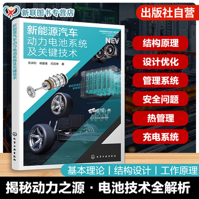 新能源汽车动力电池系统及关键技术 张洪利 杨爱喜 闫亚琳 电池材料选择 性能优化 电池管理 系统设计 控制策略 热管理 安全机制