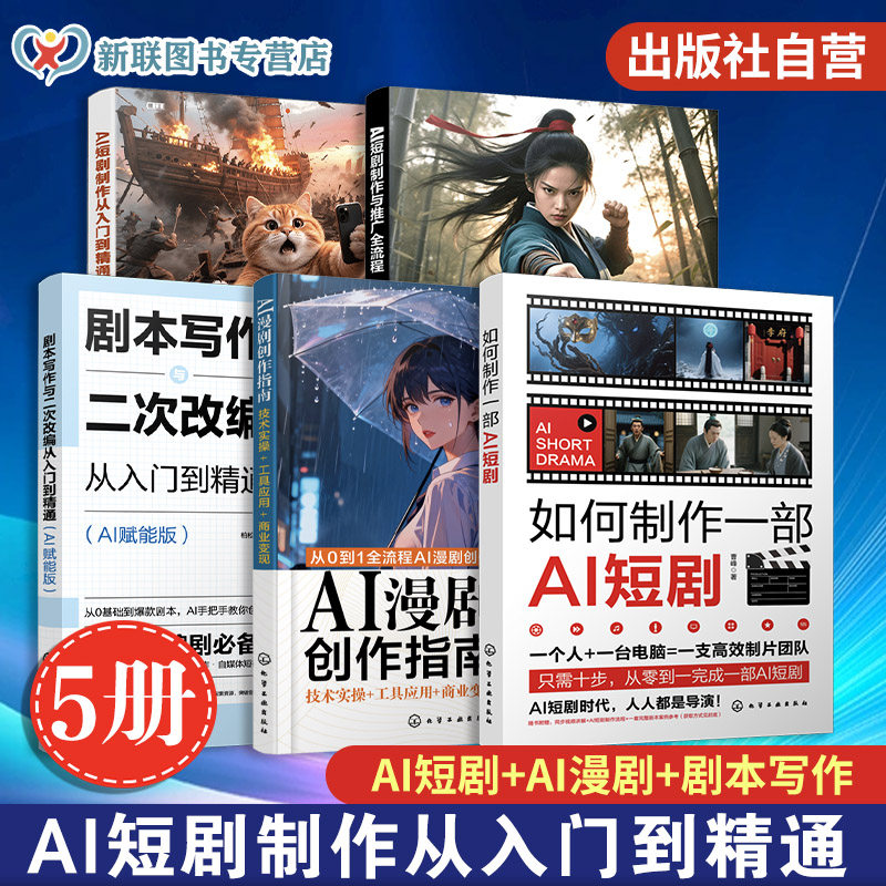 AI短剧系列丛书(5册套装)