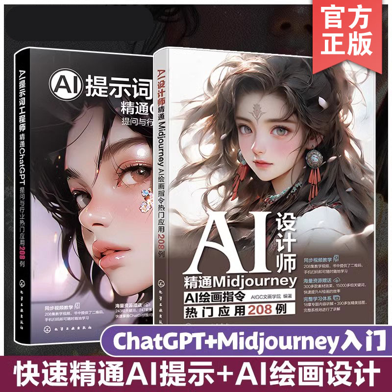 2册AI提示词+MidjourneyAI绘画