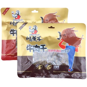 川汉子牛肉干五香麻辣味100g