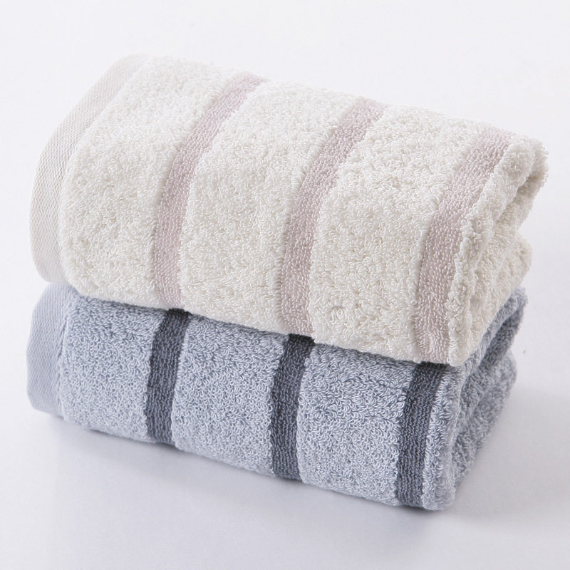 金号毛巾纯棉a类提缎高低毛70*34加厚格纹面巾106g柔软吸水ga1058