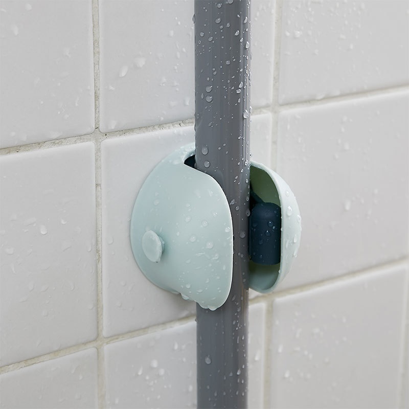 芸枫无痕拖把挂架拖把夹免打孔无痕扫把拖把挂钩夹拖把卡座伞座