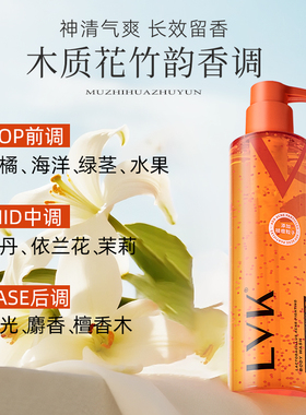 LVK祛痘沐浴露去后背痘乳液控油持久留香保湿护理清洁香氛沐浴液