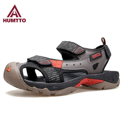 悍途沙滩鞋男士夏季新款软底防滑包头运动凉鞋户外透气涉水溯溪鞋