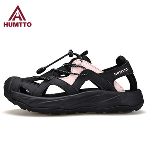 悍途沙滩鞋女夏季新款镂空透气软底包头运动凉鞋户外涉水溯溪鞋女