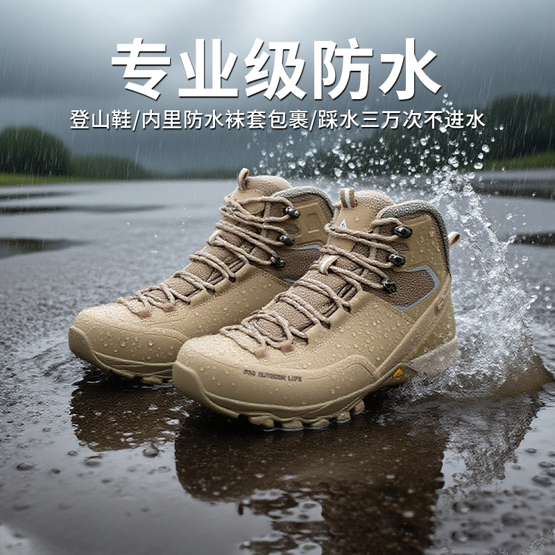 悍途防水鞋男暴雨级防雨