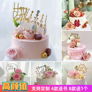 仿真蛋糕模型2023网红卡通新款鲜花仙女女神塑胶生日蛋糕样品定制