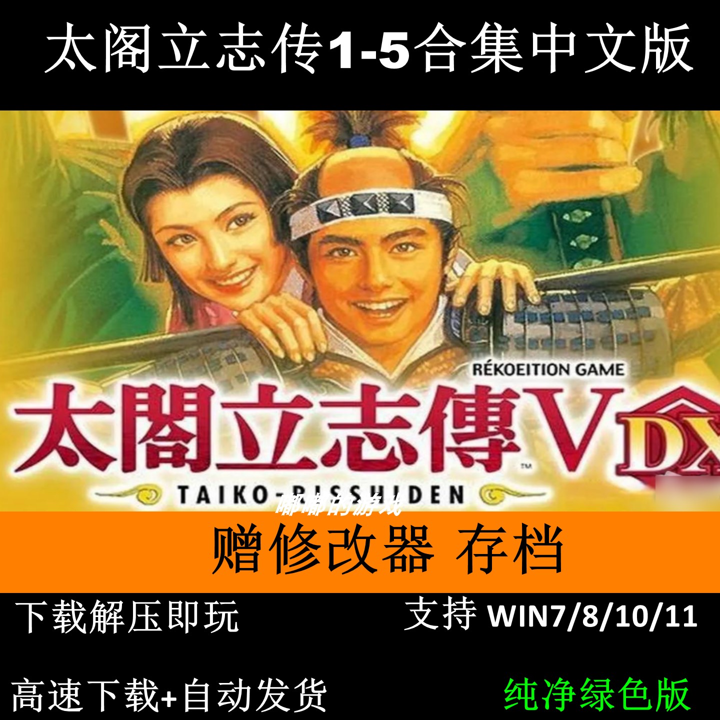 太阁立志传5+4+3+2+1中文版电脑单机游戏 送战国绘卷+问鼎天下mod