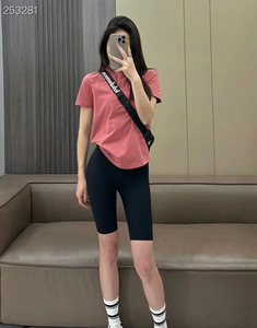 露露家Lulu love瑜伽短袖女士夏季薄款显瘦休闲运动健身内搭T恤