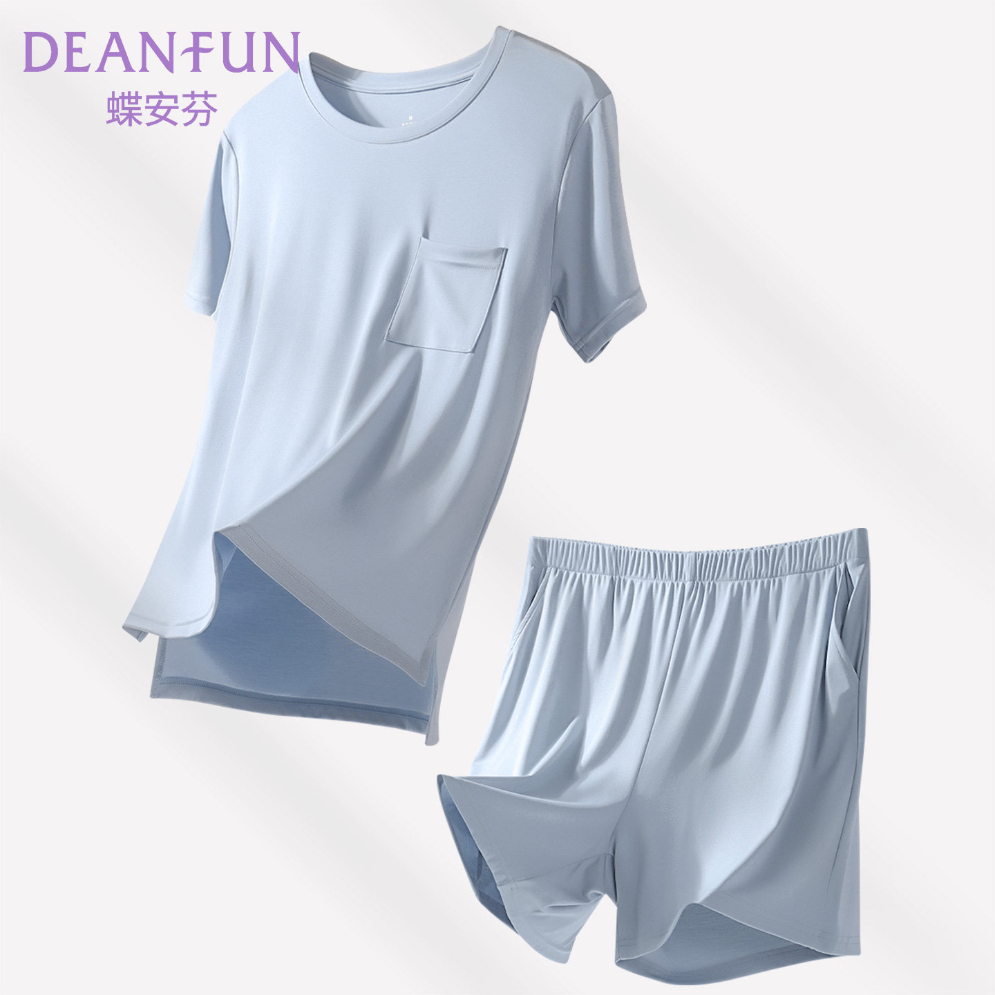 莫代尔睡衣女款短袖短裤家居服套装2026新款夏季薄款宽松遮肉外穿