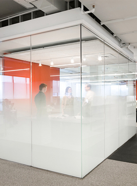 网红办公室艺术白色渐变玻璃贴膜彩色半透明磨砂静电仿雾装饰贴纸