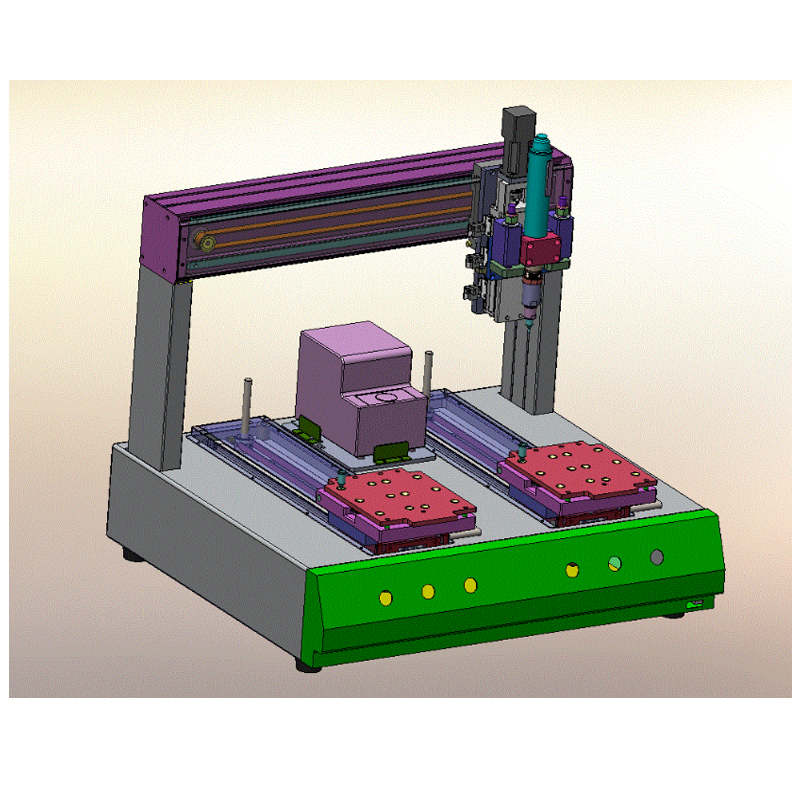 自动打螺丝机三维模型-三维Solidworks