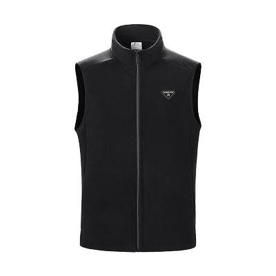 韩玛斯拉芙绒立领保暖马甲情侣款