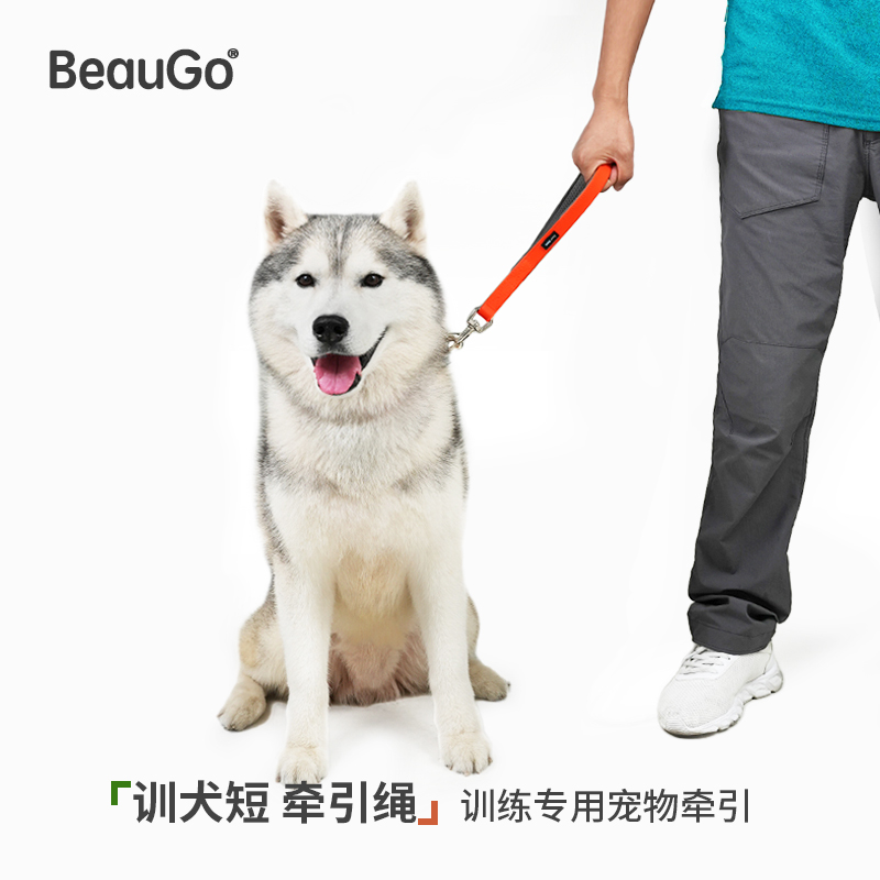 BeauGo狗狗牵引绳训练短牵引绳大型犬牵引绳狗绳训练专用宠物牵引 宠物/宠物食品及用品 狗牵引绳 原图主图