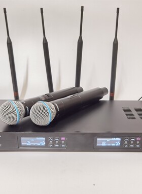 Shure/舒尔QLXD4一拖二58A专业演出话筒唱歌直播KTV无线动圈话筒