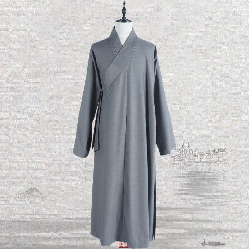 新款僧服春秋冬季大褂胜毛棉师傅长褂僧衣长褂出家人和尚服四季款