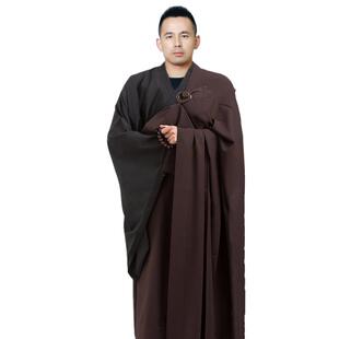 新款海青僧衣居士幔衣搭衣曼衣七衣五衣受五戒缦衣台湾麻纱了尘男