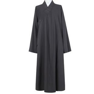 新款相牌僧服春秋季厚款棉布长褂僧人僧衣服男女款透气大褂僧袍长