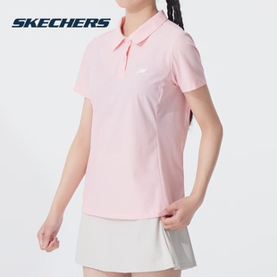 休闲POLO衫 商场同款 Skechers斯凯奇运动T恤女2025夏季 新款