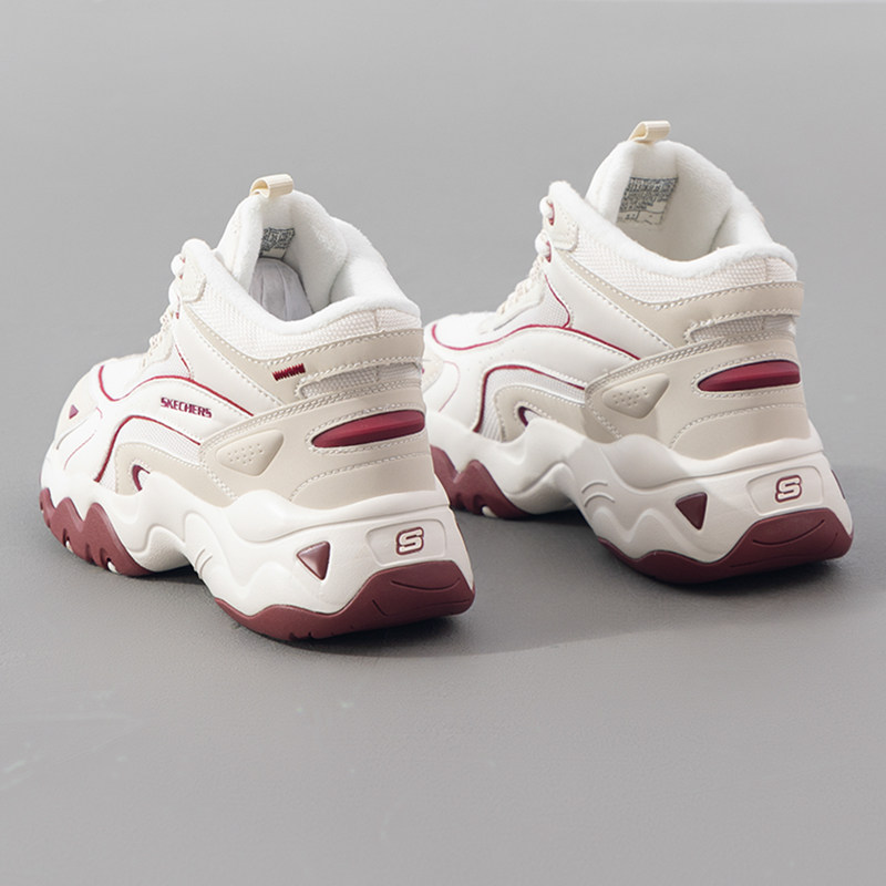 斯凯奇女鞋秋季新款加绒保暖高帮运动鞋时尚潮流休闲厚底老爹鞋,运动鞋new,运动休闲鞋,淘宝优惠券,粉丝福利购,淘宝优惠卷