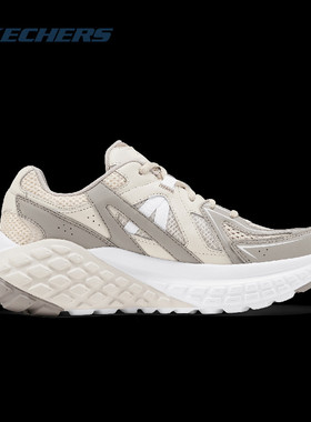 斯凯奇新款男子轻质厚底老爹鞋复古拼接休闲运动鞋 232740-NTGR