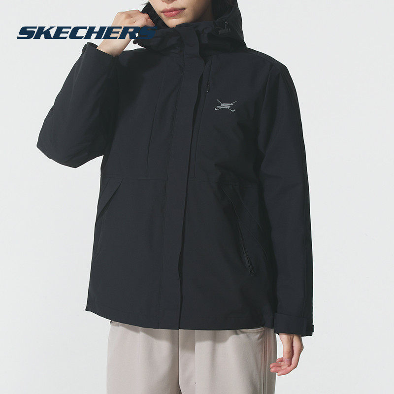斯凯奇外套女装冬季2025新款黑色三合一外套加厚运动服保暖登山服,运动服/休闲服装,运动茄克/外套,淘宝优惠券,粉丝福利购,淘宝优惠卷