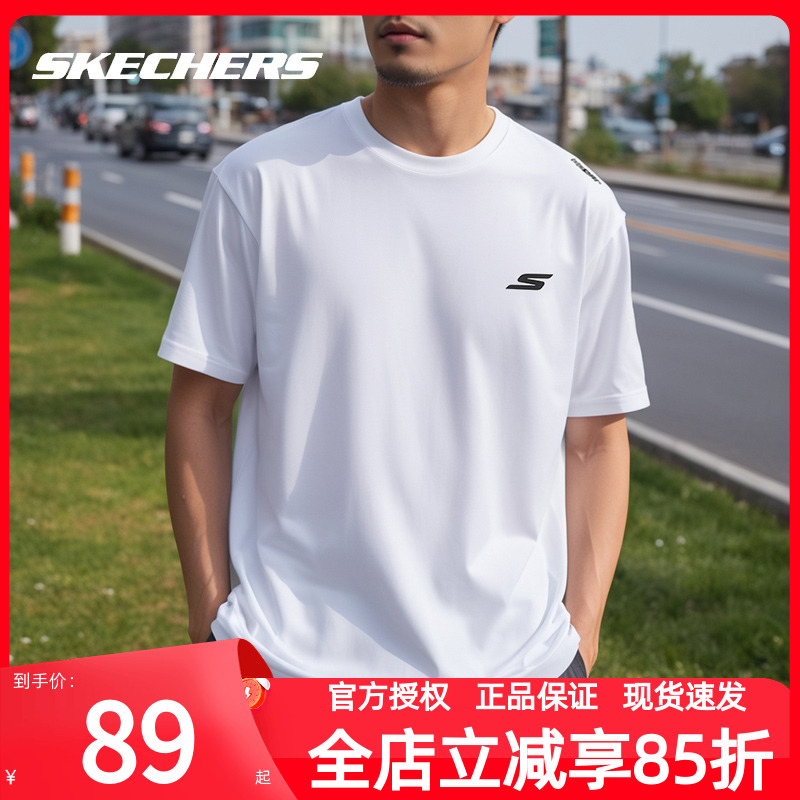 斯凯奇情侣短袖夏季新款男装