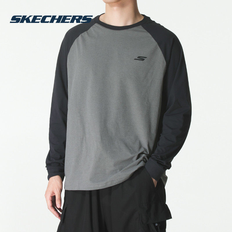 斯凯奇男装女装春季新款打底衫官方正品长袖上衣情侣款休闲套头衫,运动服/休闲服装,运动T恤,淘宝优惠券,粉丝福利购,淘宝优惠卷