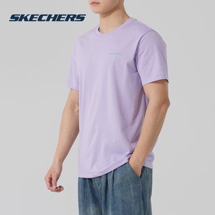 新款 Skechers斯凯奇短袖 2025夏季 女装 透气运动休闲情侣 T恤男装