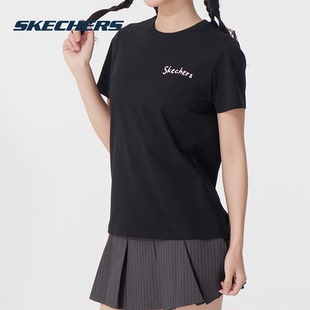 圆领透气运动t恤休闲短袖 斯凯奇 女装 2025夏新款 上 Skechers