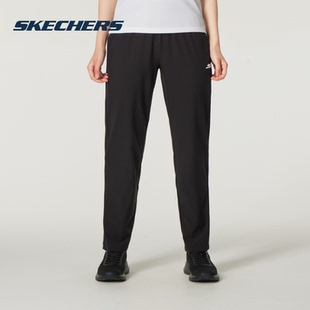新款 夏季 女装 透气休闲运动直筒梭织长裤 斯凯奇 正品 Skechers