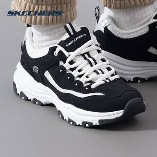 斯凯奇Skechers女鞋2026冬季新款运动鞋低帮轻便舒适熊猫鞋休闲鞋