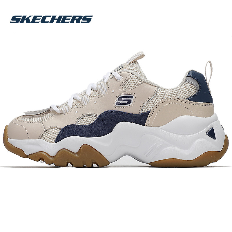 斯凯奇女鞋秋冬2025新款熊猫鞋缓震跑步鞋复古运动鞋厚底增高老