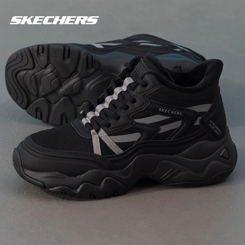 Skechers斯凯奇女鞋高帮加绒闪穿熊猫鞋保暖冬季新款加厚老爹鞋女,运动鞋new,运动休闲鞋,淘宝优惠券,粉丝福利购,淘宝优惠卷