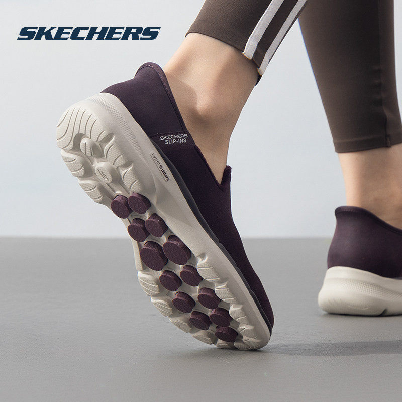 斯凯奇加绒女鞋闪穿鞋秋季鞋穿脱运动鞋go walk 6健步鞋,运动鞋new,运动休闲鞋,淘宝优惠券,粉丝福利购,淘宝优惠卷