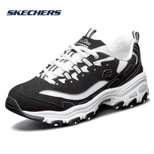 斯凯奇女鞋冬季新款老爹鞋官方正品休闲鞋厚底熊猫鞋子女款运动鞋