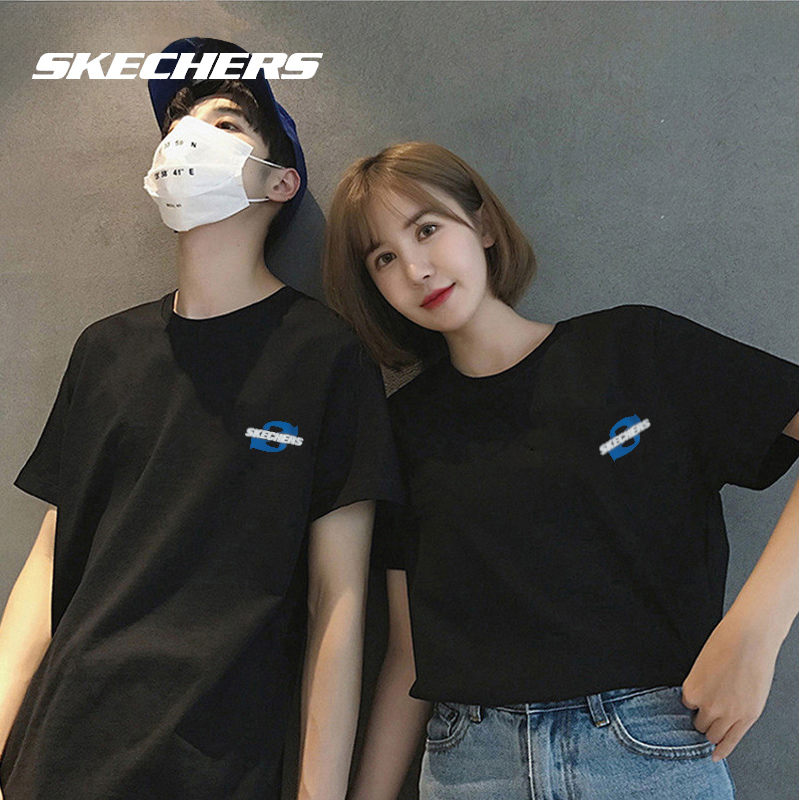 斯凯奇女士短袖情侣T恤