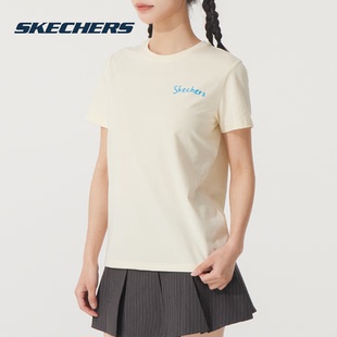 T恤女装 2025夏季 新款 休闲半袖 斯凯奇短袖 时尚 运动 商场同款