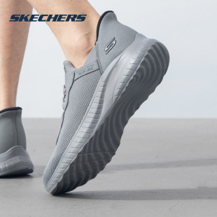 秋季 男鞋 新款 一脚穿健步鞋 轻便 斯凯奇 软底网面闪穿鞋 Skechers