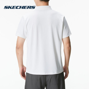 快干运动服潮流时尚 斯凯奇 2025新款 男装 商务休闲POL Skechers