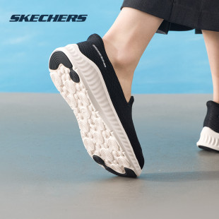 黑色妈妈鞋 SKECHERS斯凯奇女鞋 网面透气健步鞋 新款 运动 2025夏季