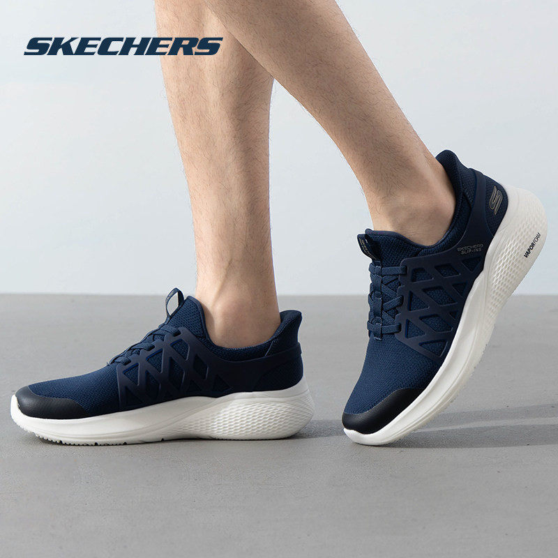Skechers斯凯奇休闲鞋男鞋新款闪穿鞋网面运动鞋一脚穿健步鞋,运动鞋new,运动休闲鞋,淘宝优惠券,粉丝福利购,淘宝优惠卷