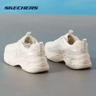 斯凯奇Skechers女鞋25秋季新款耐磨减震运动鞋百搭增高女士熊猫鞋