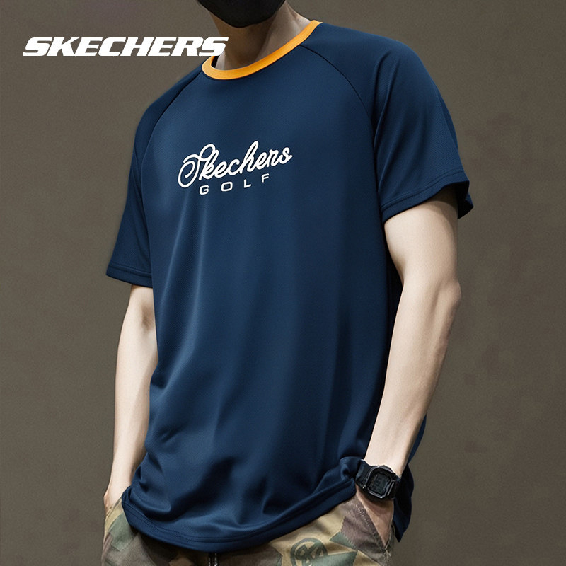 斯凯奇短袖男装女装春季新款针织上衣官方正品圆领半袖男运动T恤,运动服/休闲服装,运动T恤,淘宝优惠券,粉丝福利购,淘宝优惠卷