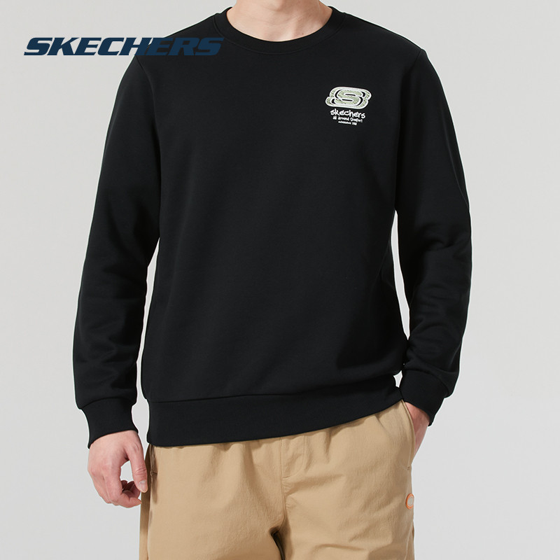 斯凯奇（Skechers）男装女装 冬季新款情侣运动服加绒保暖潮流时