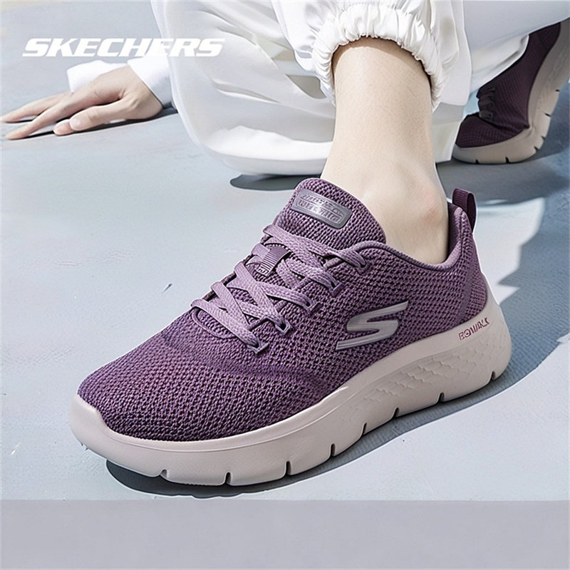 斯凯奇女鞋春季新款轻便减震跑步鞋休闲鞋子女款运动鞋软底妈妈鞋