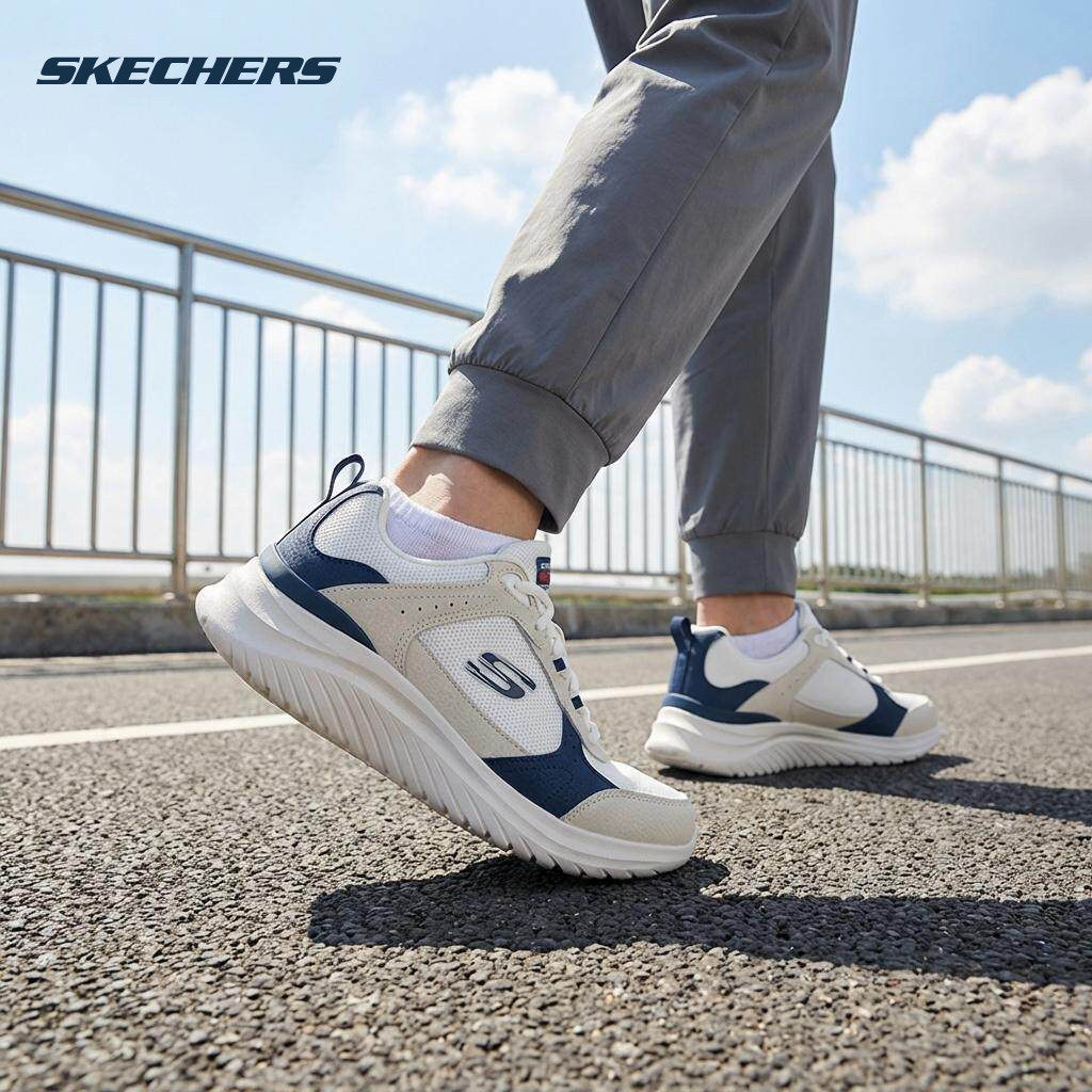 斯凯奇男鞋春季新款爸爸鞋子男士休闲鞋网面跑步鞋男款透气运动鞋