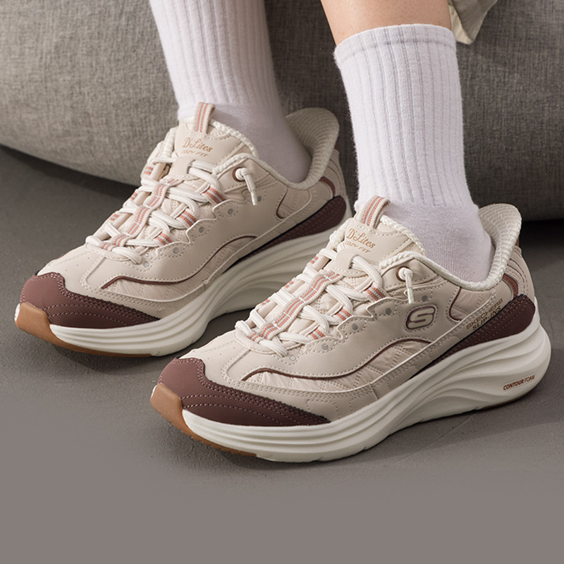 斯凯奇秋季新款女鞋轻质缓震厚底增高透气老爹鞋舒适运动鞋,运动鞋new,运动休闲鞋,淘宝优惠券,粉丝福利购,淘宝优惠卷